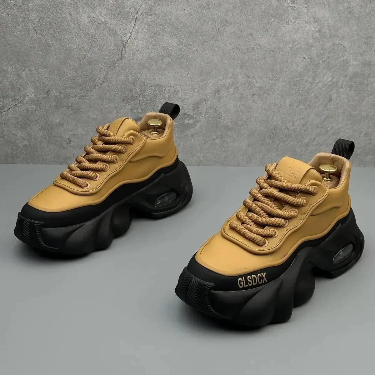 Designer Style Men Shoes Autumn Fashion Comfortable Men's Thick Platform Sneakers Casual Shoes Sports Trainers Tenis