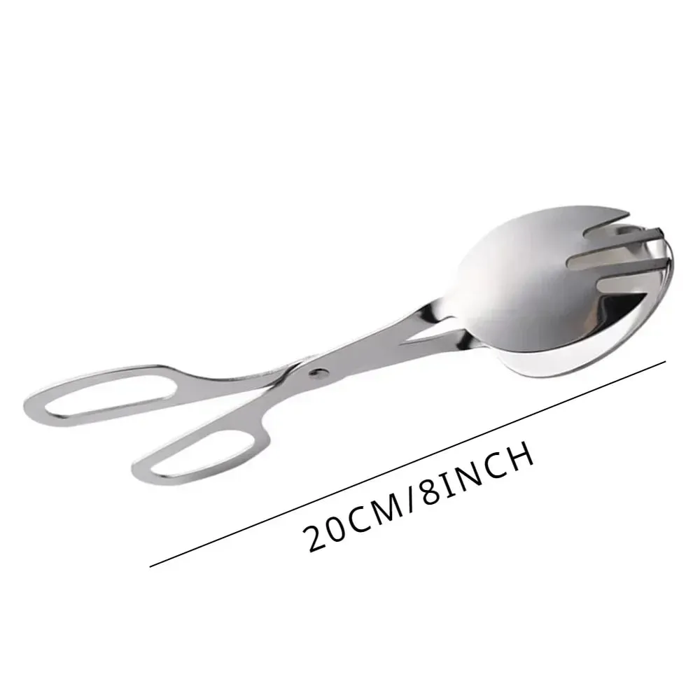 1PC Salad Dressing Food Clip Mini Cakes Bakery Supplies Heavy Duty Scissors Bread Tong Stainless Steel Steak Clamp