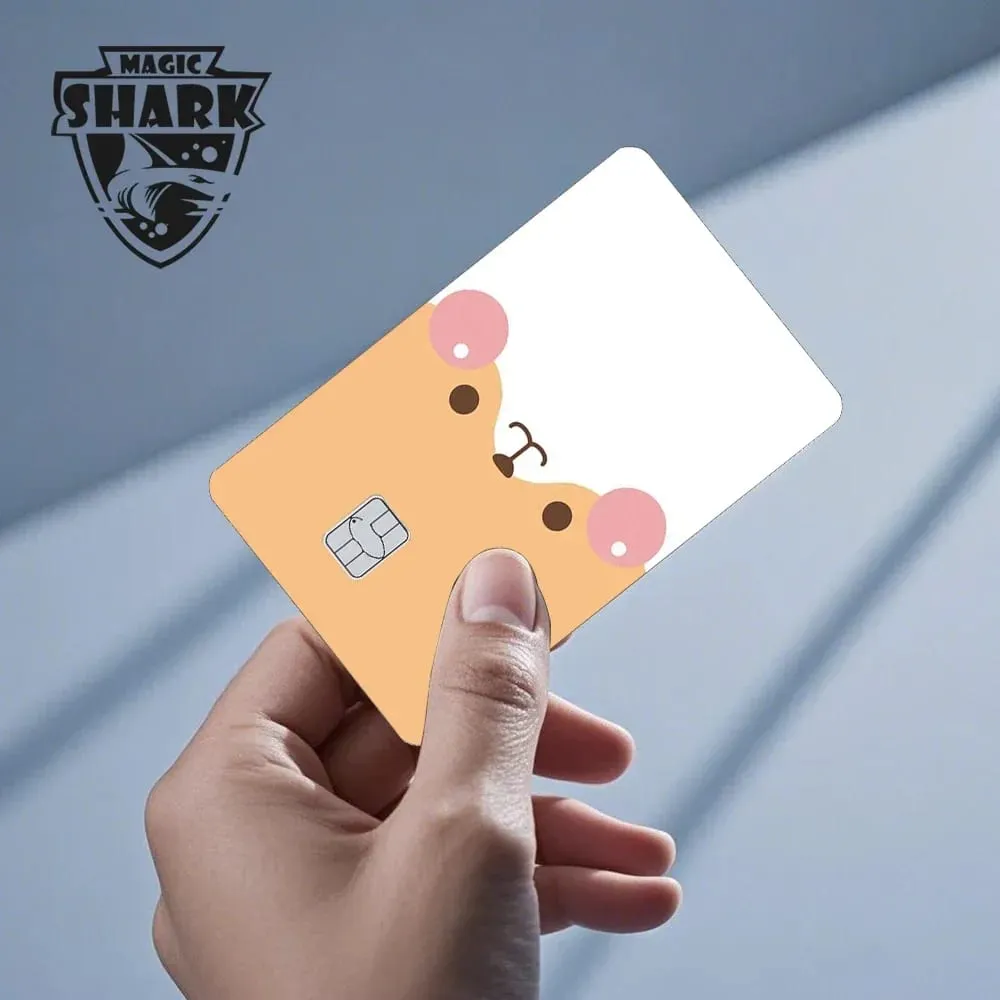 Magic Shark Poke Dog マット PVC 耐衝撃ステッカー フィルム スキンカバー デビット クレジット バンク カード用 色褪せなし