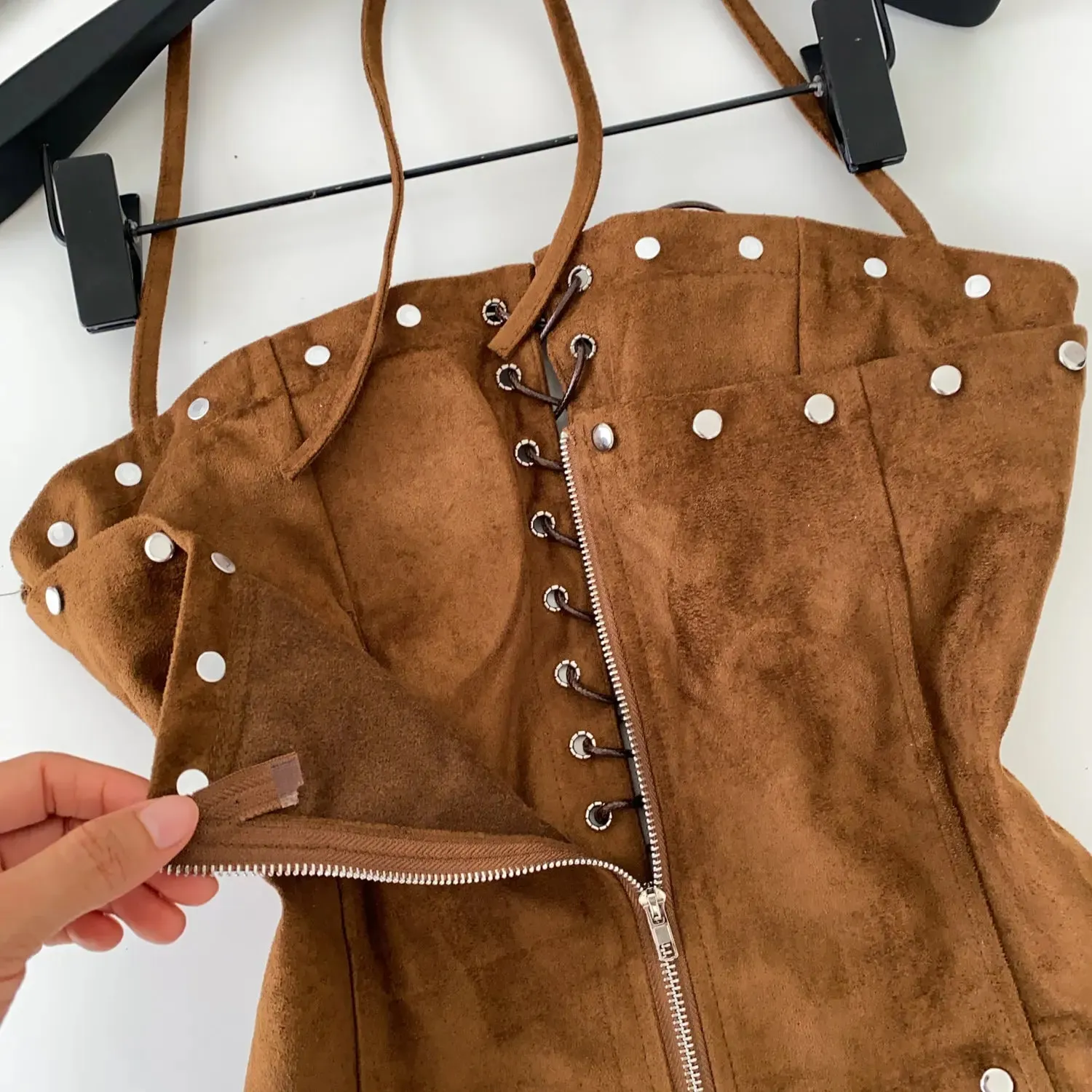 Sexy Bandage Halter Solid Tanks Top Vintage Corset Bustier Korean Autumn Camis Women Party Spice Girl Crop Top