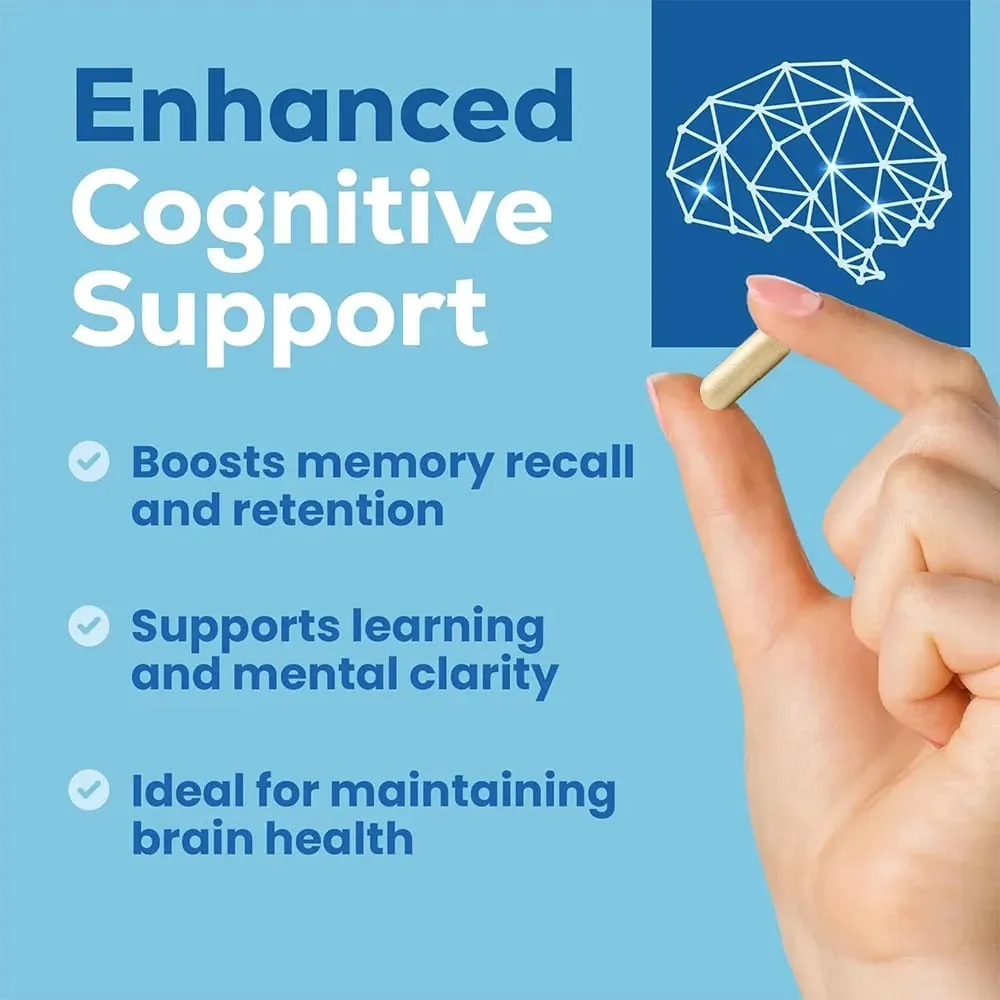 Magnesium L-Threonate - 2000 Mg Supports Memory Focus and Brain Function Supports Quality of Sleep 120 Capsules