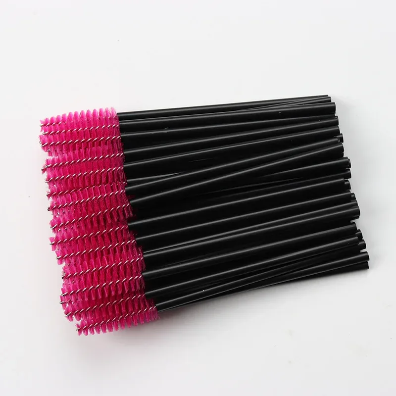 100pc Disposable Eyelash Brush Hollow Eyebrow Comb Lash Extension Makeup Brushes Mascara Stick Applicator Microbrush Beauty Tool