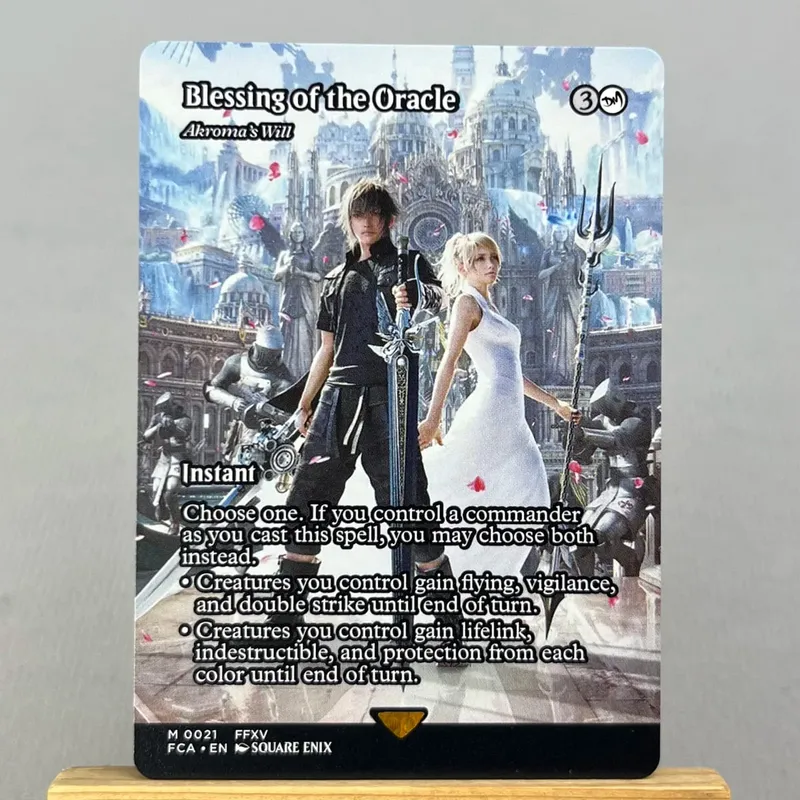 FIN FCA FIC HOLO14-Ⅰ02 Tcg Proxy Cards Vivi Ornitier Summon Bahamut Rhystic Study Y'shtola Night's Blessed
