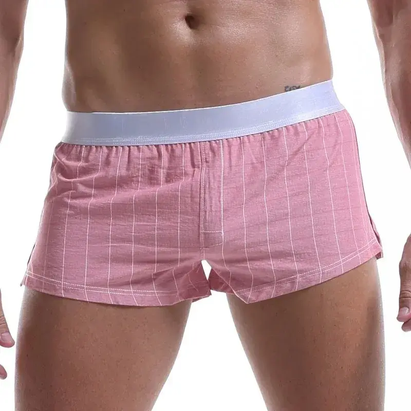 Men Cotton Boxers Shorts Loose Multicolor Male Plaid Underwear Homewear Comfortable Arrow Pants 3256806911165516 — image 8