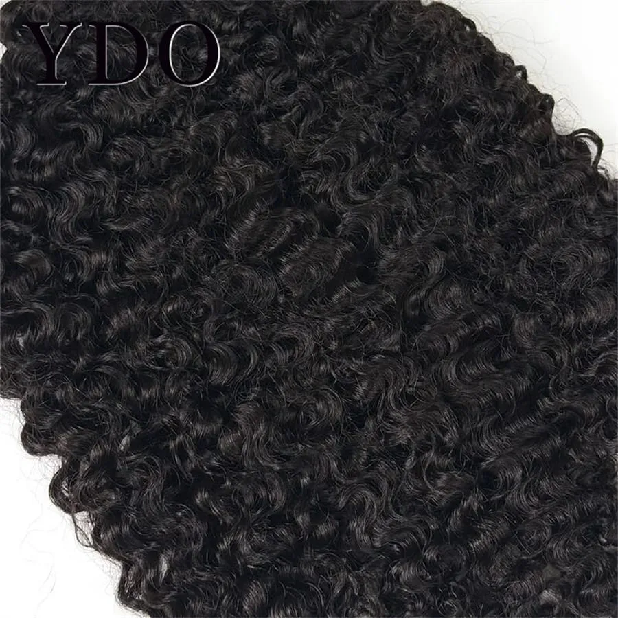 Afro Kinky Curly PU Clip In Human Hair Extensions 12A Brazilian Virgin Raw Deep Curly Human Hair 8pcs 120g/set Natural Color