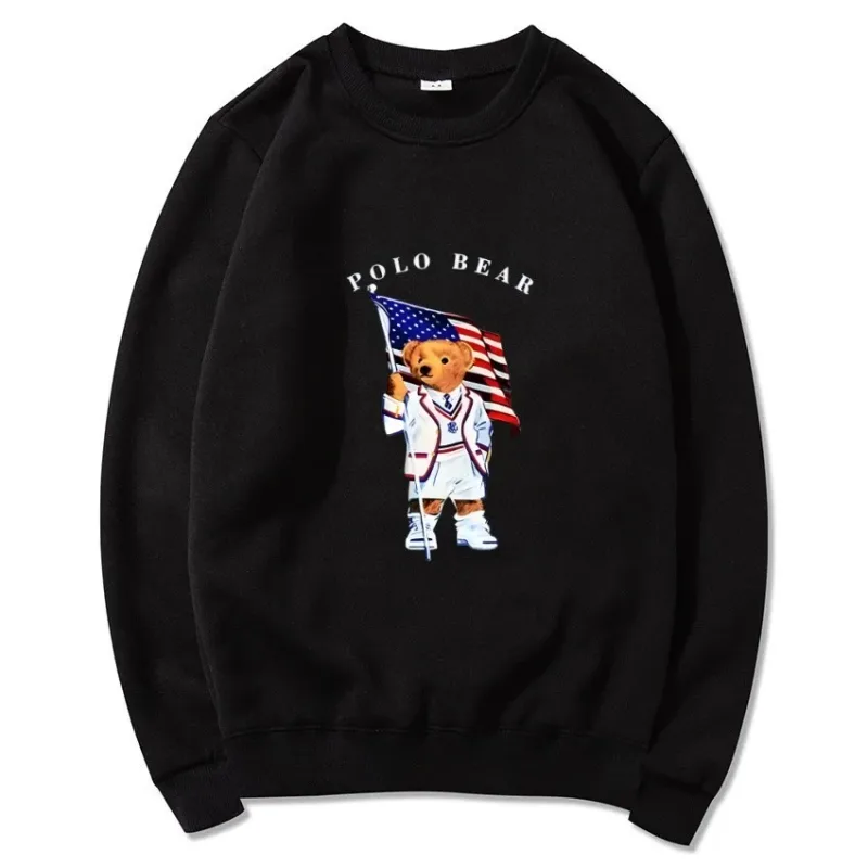 2026 Spring Autumn New Men Casual Sweatshirts Harajuku Loose Streetwear Tops O Neck Pullover Hoody Solid Mens Sweatshirts S-3