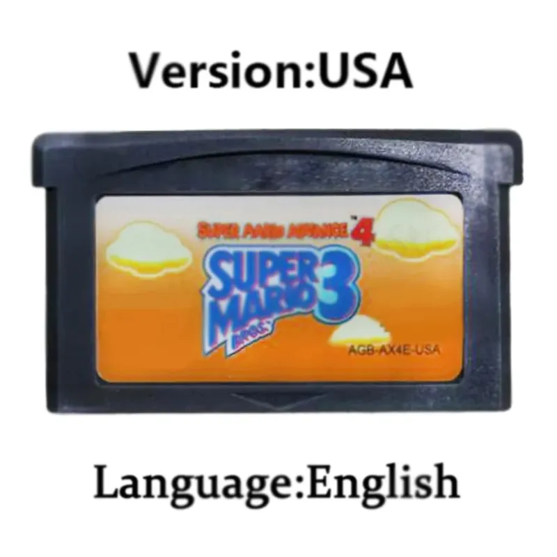 Wari0 32 Bit GBA Game Cartridge Kart Game Card Series EUR USA Version Video Game Card For GBA Portable Game Console
