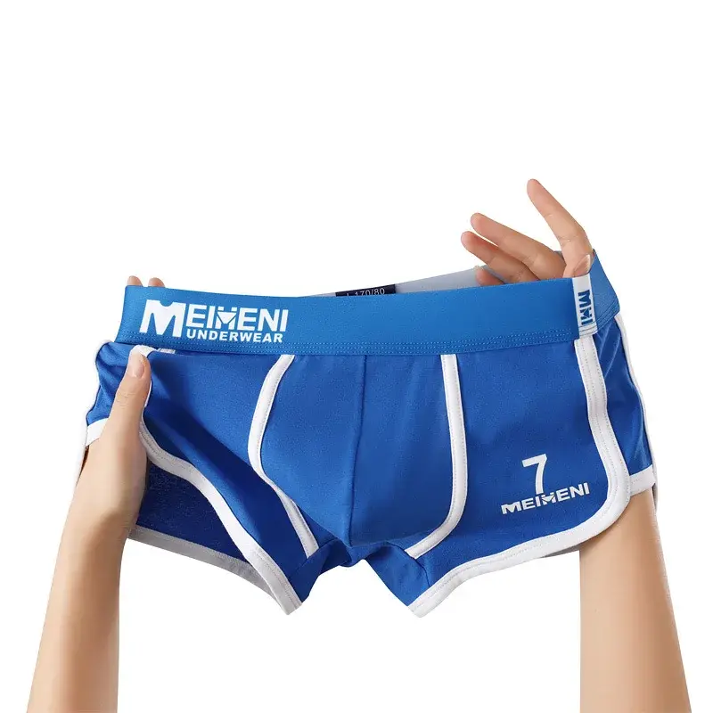 ผู้ชายกางเกงว่ายน้ำ Fashoin ยืด Arrow กางเกงขาสั้น U กระเป๋านูน Breathbale Underpants Calzoncillo Hombre ชุดชั้นใน 3D Crotch Boxer