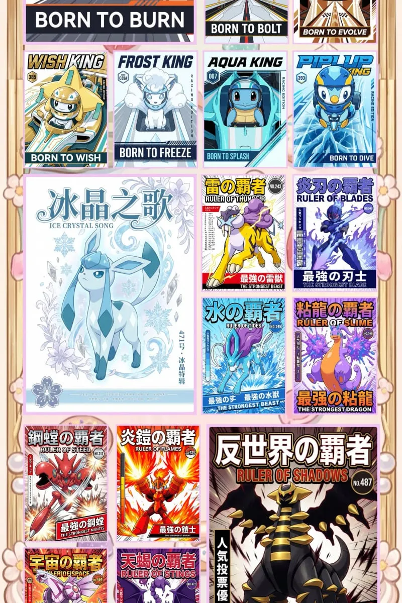 Pakyawan 2026 Bagong WuXian Creative Studio Mga Pokémon Card na Sukat ng A5 Mga Acrylic Board Mga Koleksyon ng Anime Mga Regalo ng Tagahanga ng Character — image 5