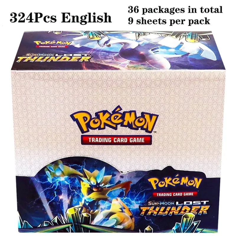 324 pièces Pokemon TCG: épée et bouclier tempête obligations Booster boîte jeu de cartes à collectionner carte Pokemon enfants jouets jeu de société