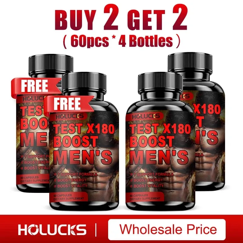 Test X180 Boost 9-in-1 T Support for Men with D-Aspartic Acid Fenugreek Tribulus Terrestris Boost Vitality & Performance