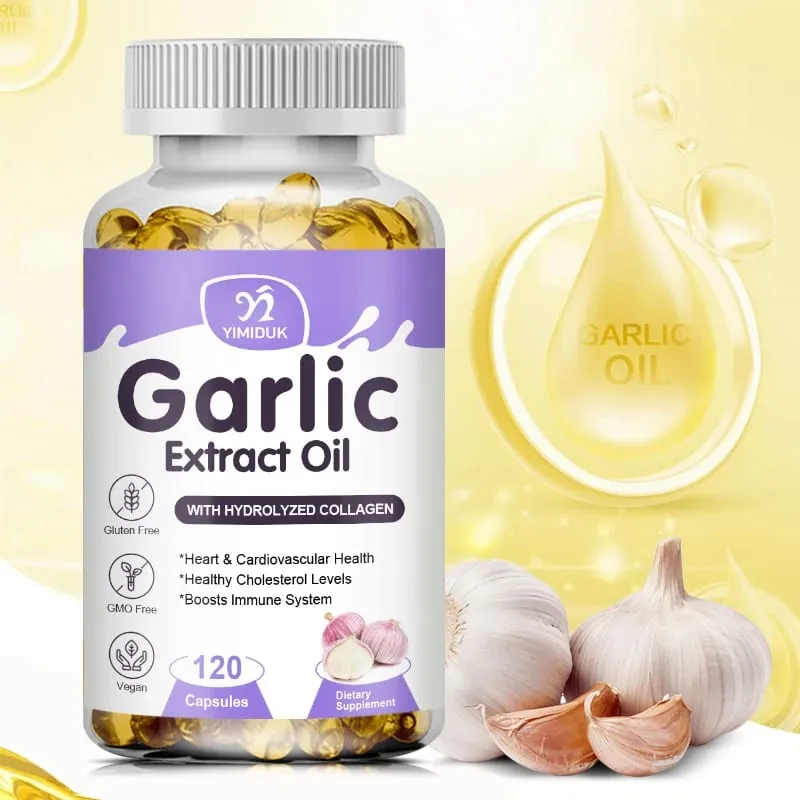 Kupte 1 Získejte 1 zdarma! Doplněk čistého česnekového extraktu pro zdraví srdce, cholesterol a krevní tlak na posílení imunitního systému