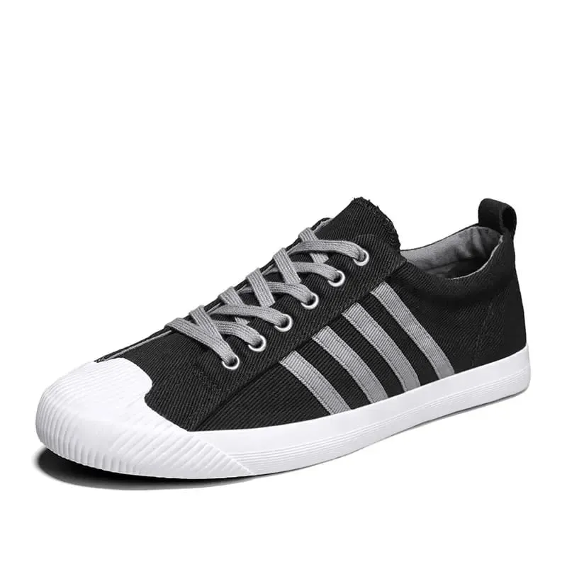 Hot Sale Summer Canvas Sneakers For Men Breathable Men's Casual Shoes Comfortable Low-cut Flat Sneakers Man Vulcanization Shoes