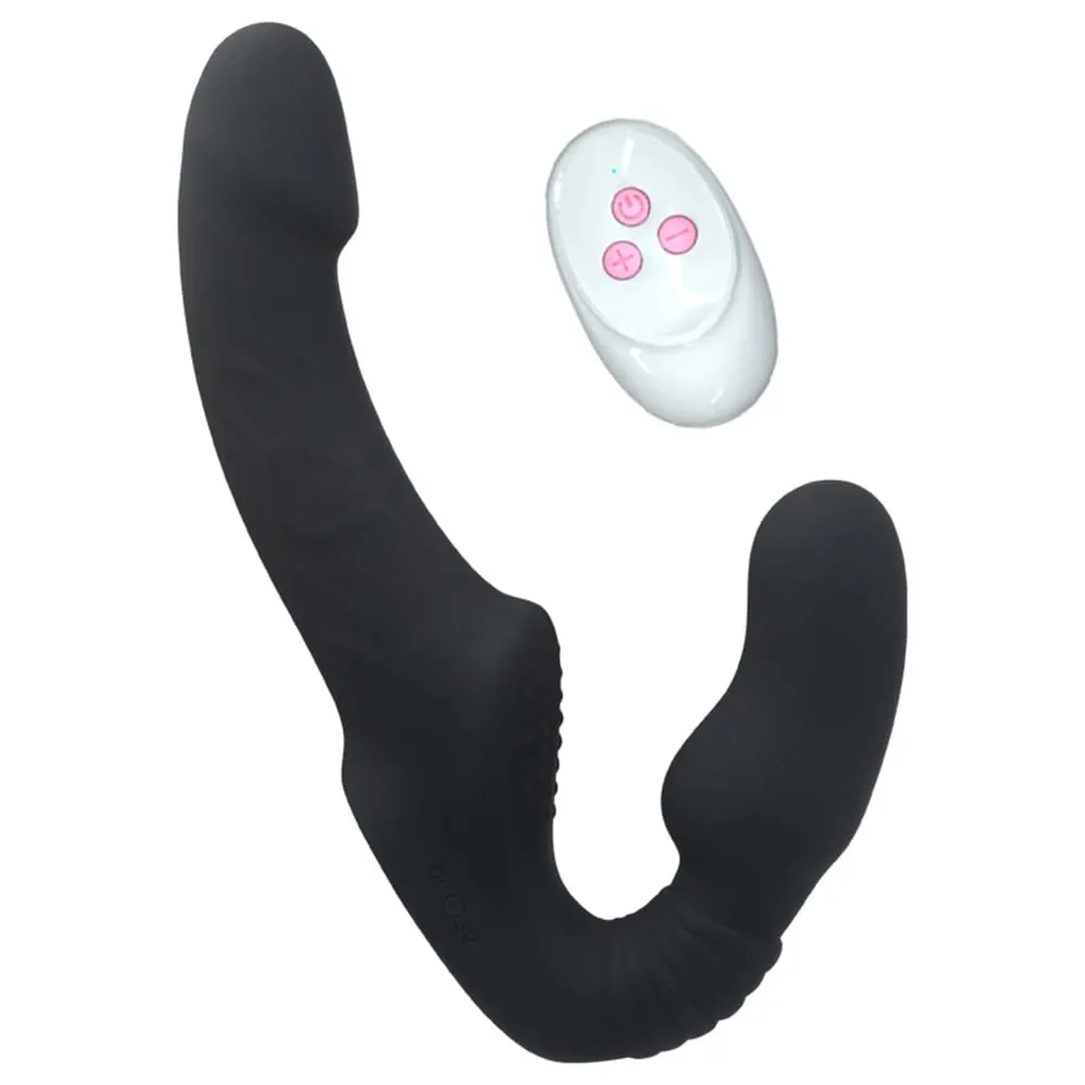 10 Speeds Strapless Strapon Dildo Vibrator Female Double Vibrating G Spot Adult Sex Toys For Women Couple Anal Prostate Massager