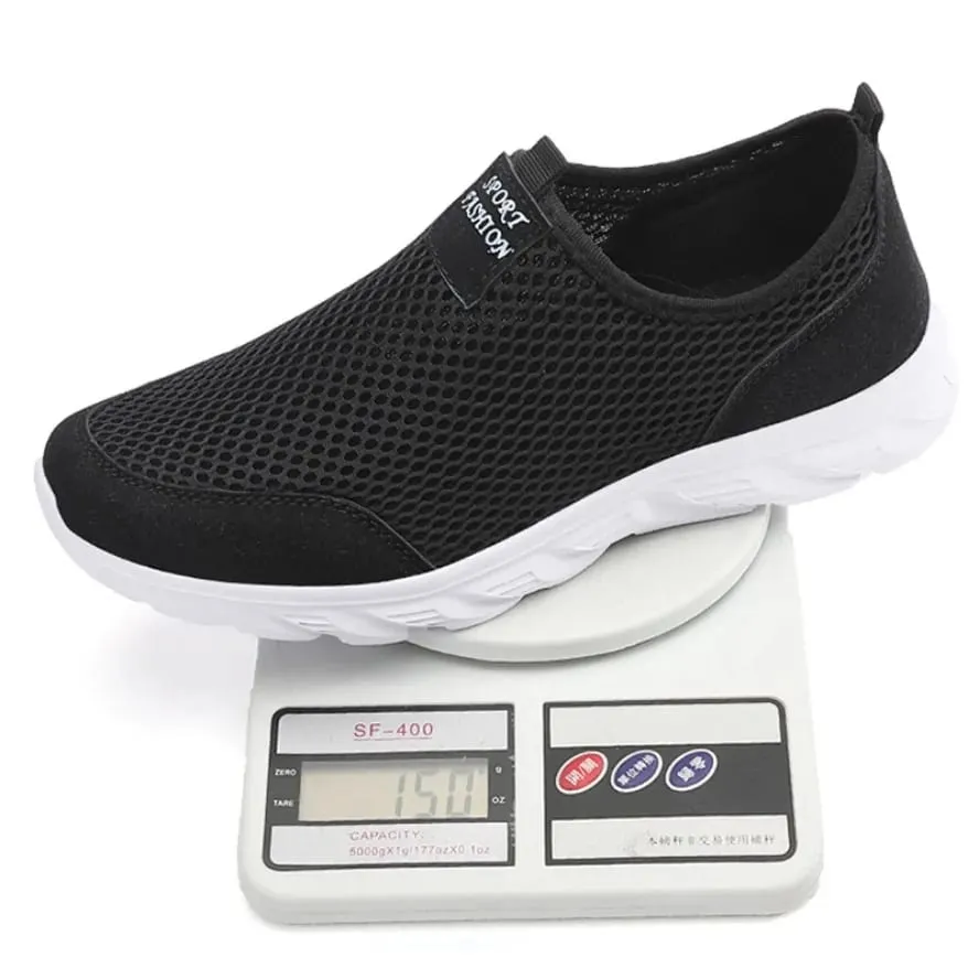 2026 Lightweight Men Casual Shoes Breathable Slip on Male Casual Sneakers Anti-slip Men's Flats Outdoor Walking Shoes Size 39-47