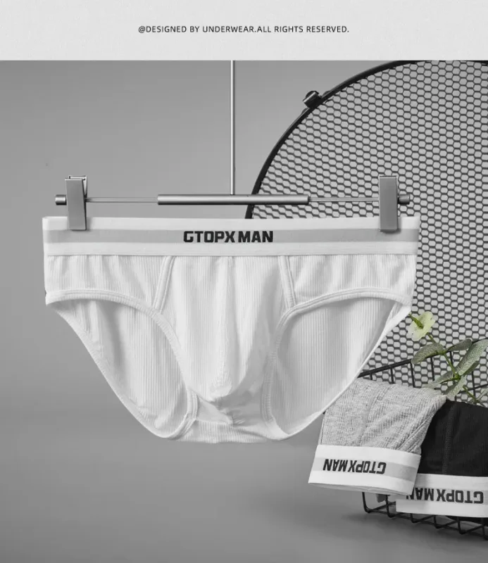 3Pack Summer Single Layer Mens Underwear Low Rise Briefs para sa Mga Lalaki Elastic Comfort Fit Underpanties Ropa Interior Hombre — image 11