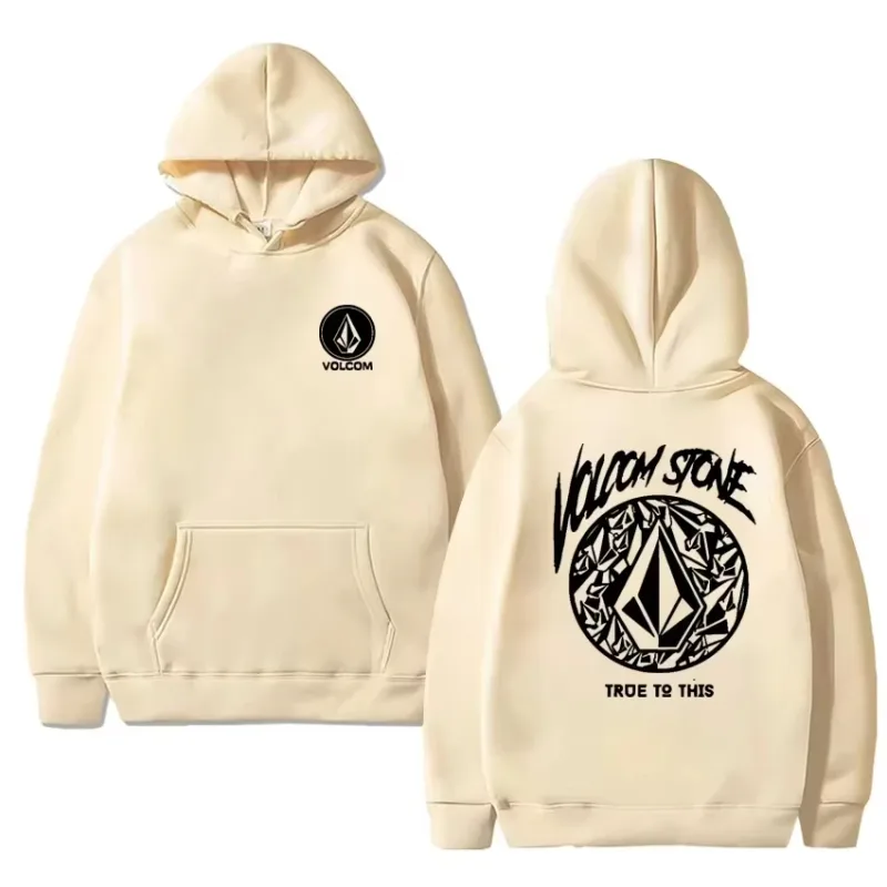 2026 Fashion Hoodie Women and man Hoody Volcom Stone Double-sided Casual Graphic Sports Tops Breathable Streetwear Clothing