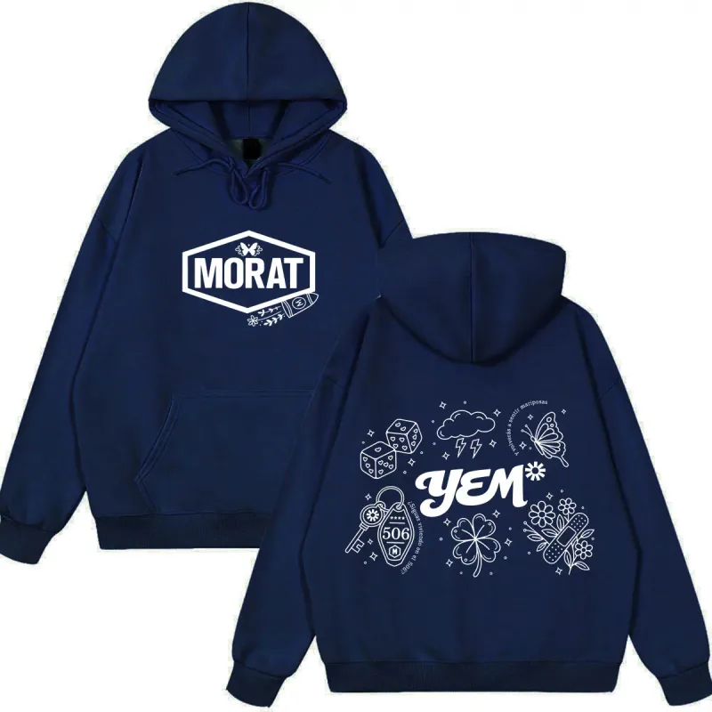 Band Morat Yem World Tour 2026 Print Hoodie Men Women Fashion Clothing Pullover Long Sleeves Loose Hip-hop Sweatshirts Fan Gifts