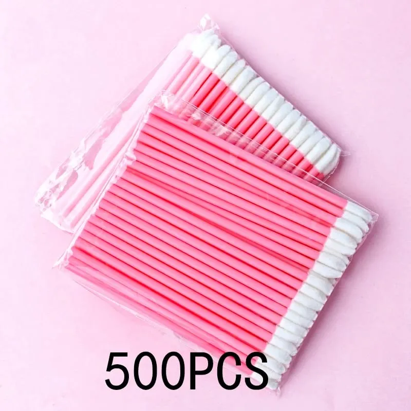 50/500/1000Pcs Wholesale Lip Brushes Makeup Brush Eyelashes Extension Lip Gloss Applicator Lipstick Wands Set Cosmetic Make Up
