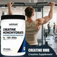 Creatine Monohydrate Powder 60 Servings Unflavored 5g Micronized Creatine Powder Gluten Free