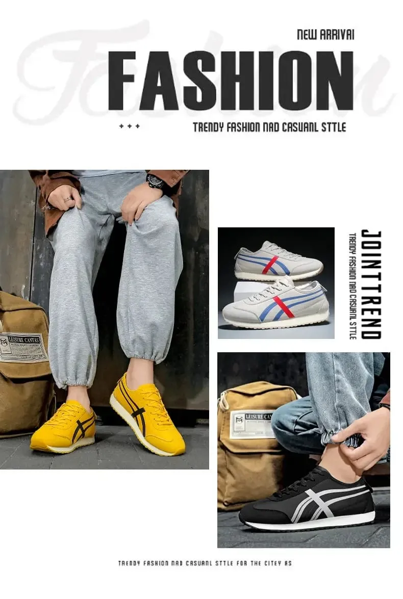 Fashion Brand Sneakers Men's Sports Shoes Women's Running Shoes Yellow Casual Sneakers Men Comfort Walking Shoes Flat Trainers