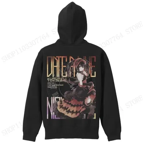 Date A Live Kurumi Tokisaki 3d Print Hoodie Men Women Fashion Cartoon Anime Tracksuit Teens Hoodie Sweatshirt Men Clothes Jacket