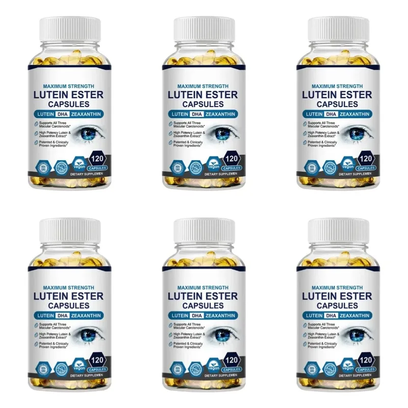 Lutein Ester Capsules Supports Eye Health and Vision Protection Non-GMO Vegan Natural Ingredients Antioxidant Support 120Softgel