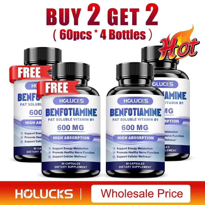 Benfotiamine Capsules Help Maintain Healthy Glucose Metabolism Support Nerve Health Cellular Protection Antioxidant Defense