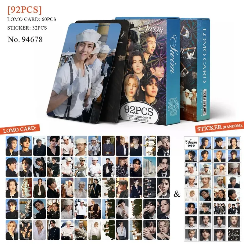 92 Single Small Card New Album Fan Support Photo Cards Greeting Cards Journal Stickers LOMO Card Collectible Gift