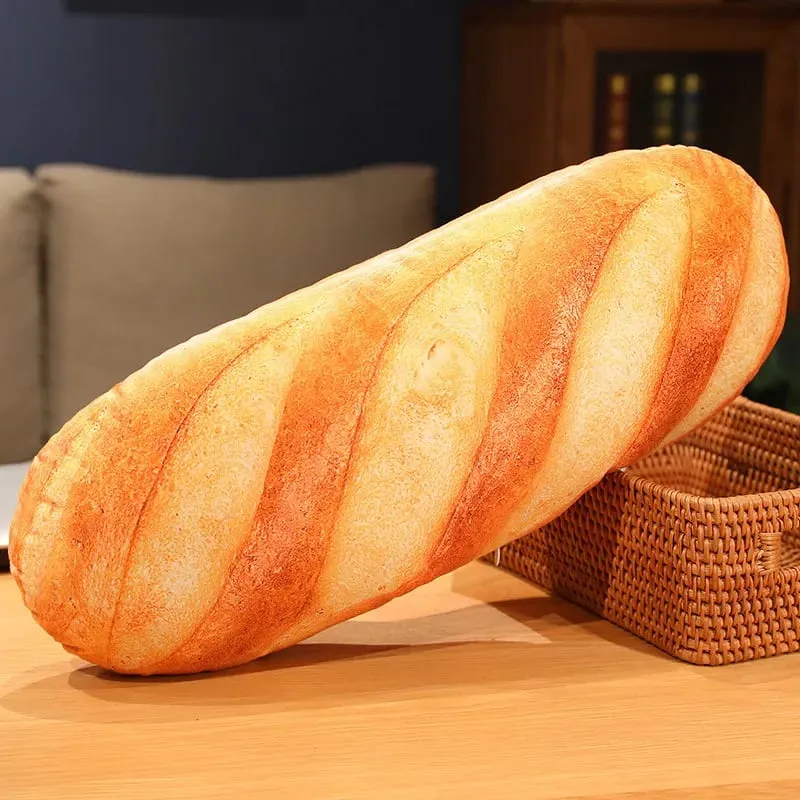 50cm/20cm Bread Pillow French Bread Plush Pillow Stuffed Printing Images Food Peluche Party Prop Decor Sleeping Companion Gift