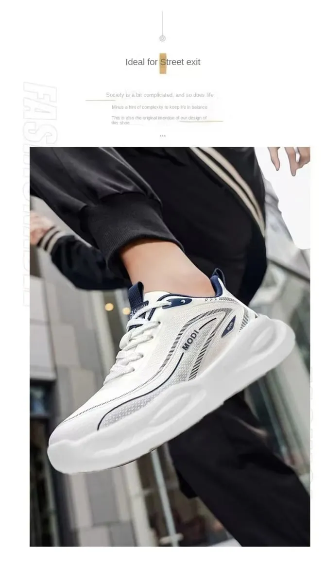 Casual Fashion Mens Sneakers Platform Increase Height Breathable Running Shoes Free Shipping Lightweight Non Leather Hiking
