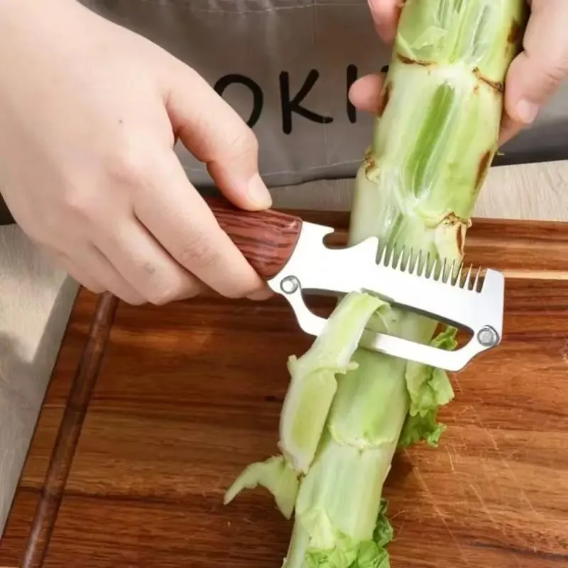 1Pc 2-in-1 3-in-1 Multifunctional Vegetable Peeler With Bottle Opener For Peeling And Slicing Fruits Shredding Scallions.