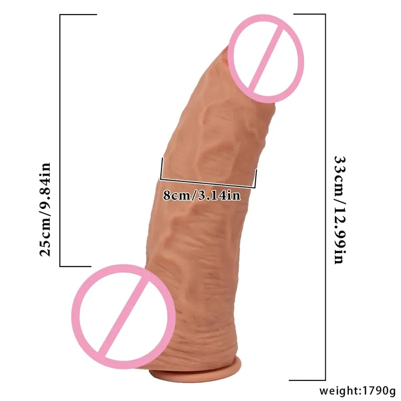 Super Big Skin Dildo Penis Prostate Massager Strap-on Silicone Realistic Anal Plug Masturbator Sexy Adult Huge Dildos Sex Toys