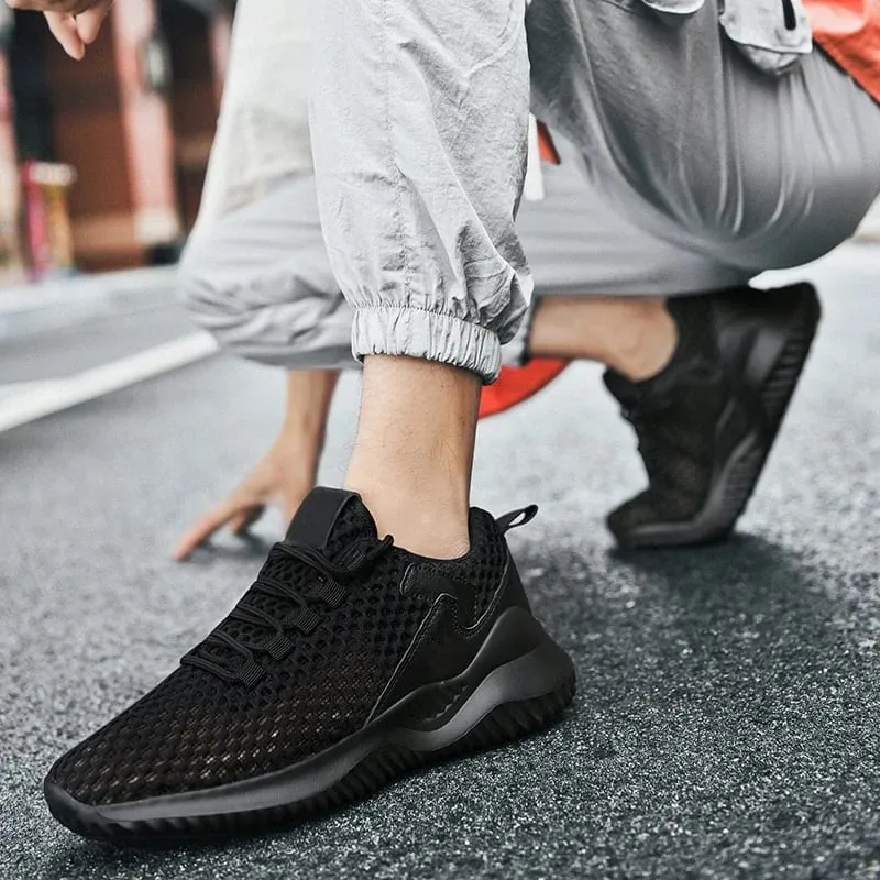 Men Women Casual Walking Shoes Retro Breathable Mesh Sneakers Comfortable Daily Work Footwear Non Slip Tennis Shoes EU 36-46