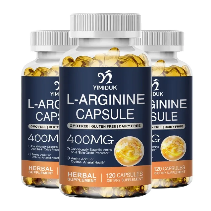 L-Arginine Capsules & L-Citrulline for Reproductive Health Prolong Intimacy Vitality Renewal Blood Circulation Muscle Growth