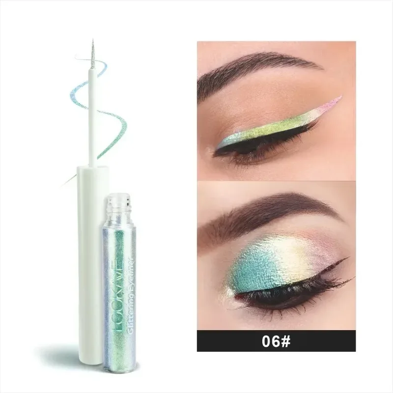 Shiny Chameleon Liquid Eyeliner Metallic Glitter Eyeshadow Multicolor Eye Liner Pearlescent Polarized Aurora Eye Pigment Makeup