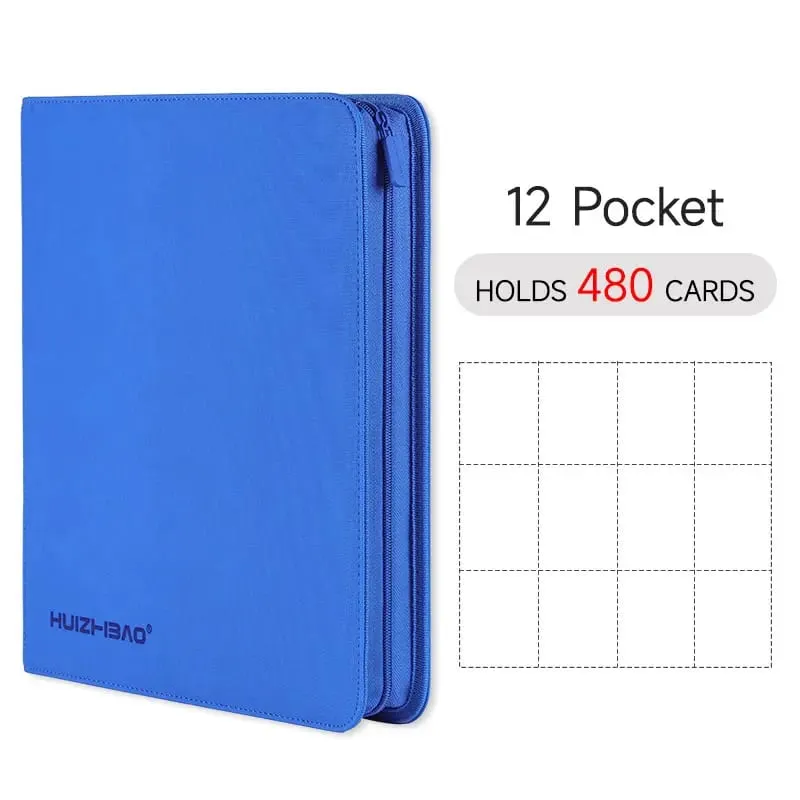 9/12 Pocket Zipper Card Binder Trading card album Durable Side Loading Card for mtg tcg for pokemon for yugioh for football