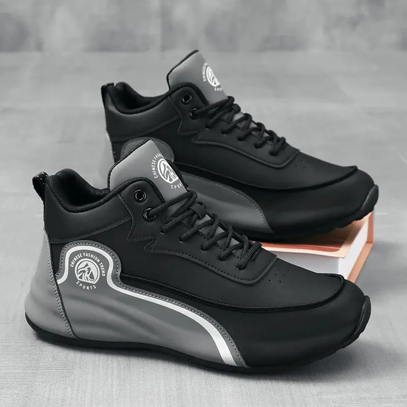High-Top Casual Sneakers for Men Trendy Thick-Soled Dad Shoes Breathable Soft-Soled Non-Slip Versatile Men's Shoes Everyday Commuting Height-Increasing Sports Trendy Shoes 9