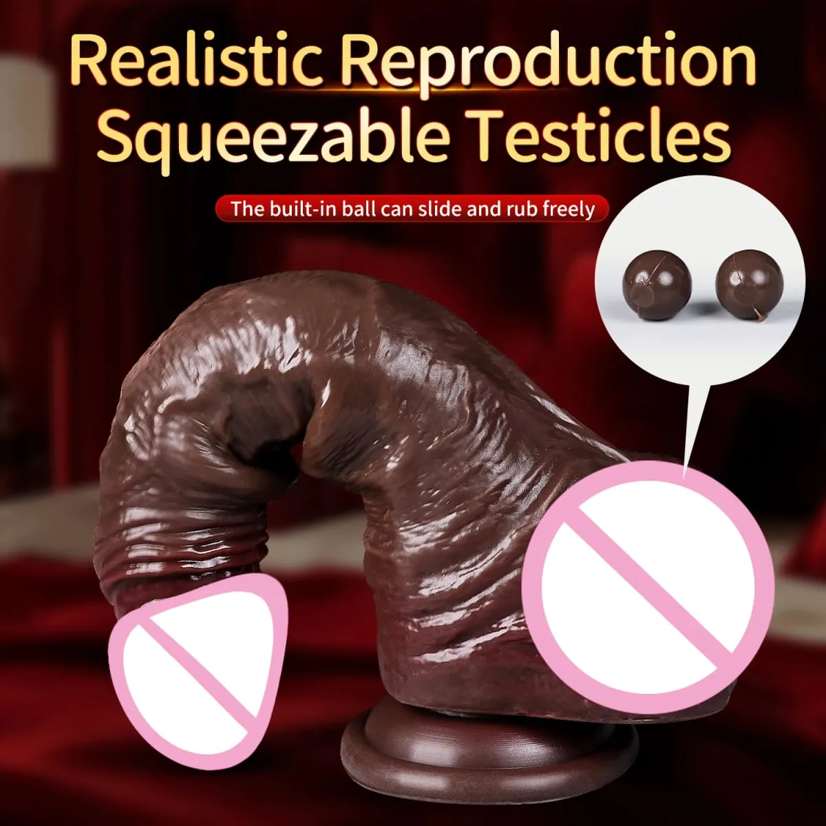 Realistic Sliding Foreskin Dildo for Women Testicles Penis Sexy Adult Strapon Dildos Masturbator Big Dick Anal Plug 18+ Sex Toys