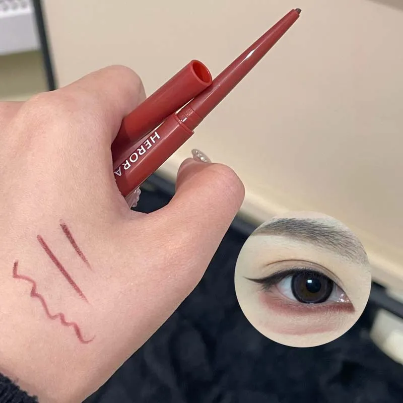 Herorange Glitter Eyeliner Pencil Ultra Fine Tip Smooth Color Enlarge Eyes Daily Light Makeup