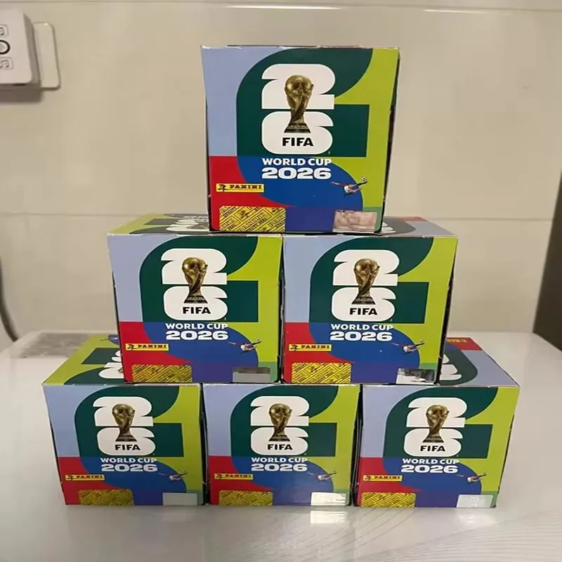 Panini 2026 FIFA World Cup Official Sticker Collection Box - Licensed Full Box with Sticker Album Authentic Football Player