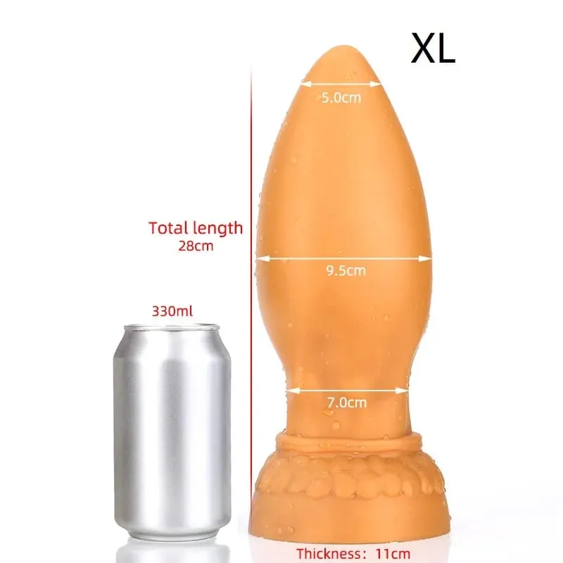 Super enorme silicone líquido anal plug grande vibrador buttplug massageador de próstata vagina ânus expansão brinquedos sexuais produto para homens gay