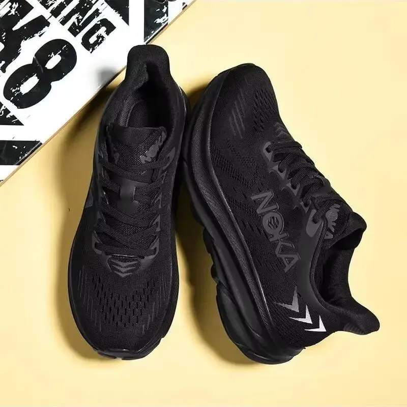 New men's casual sports shoes with shock absorption breathable running shoes anti slip and wear-resistant outdoor hiking shoes