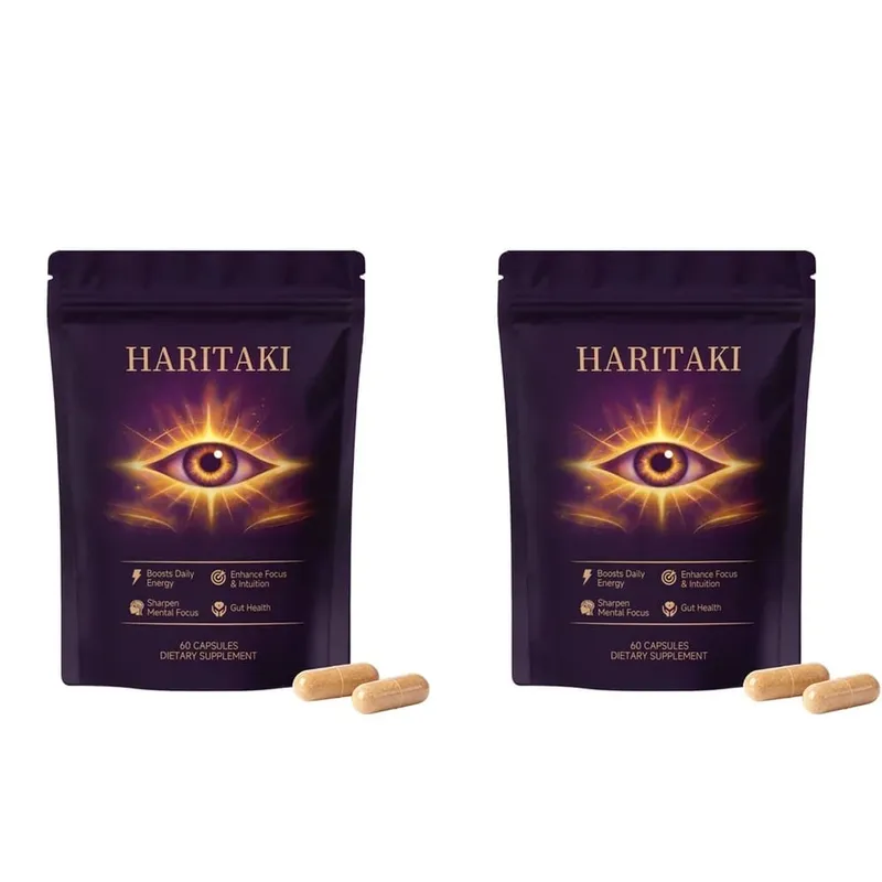 Haritaki Fruit Powder Capsules Supports Digestive Balance and Gut Health Mental Focus Single Ingredient 30 Servings 60 Capsules