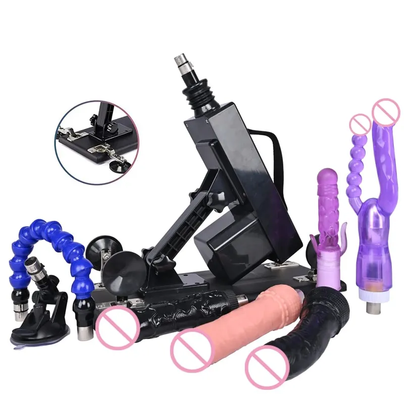Mga Sikat na Sex Machine para sa Babae na Nag-masturbate Pumping Sex Gun Adjustable Speed ​​Love Machine para sa mga Babae，Mga Laruang Pang-Sex