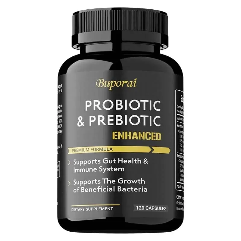 Probiotics & Prebiotics Capsules - Helps Balance Stomach Acid Promote Healthy Intestinal Digestion and Relieve Bloating