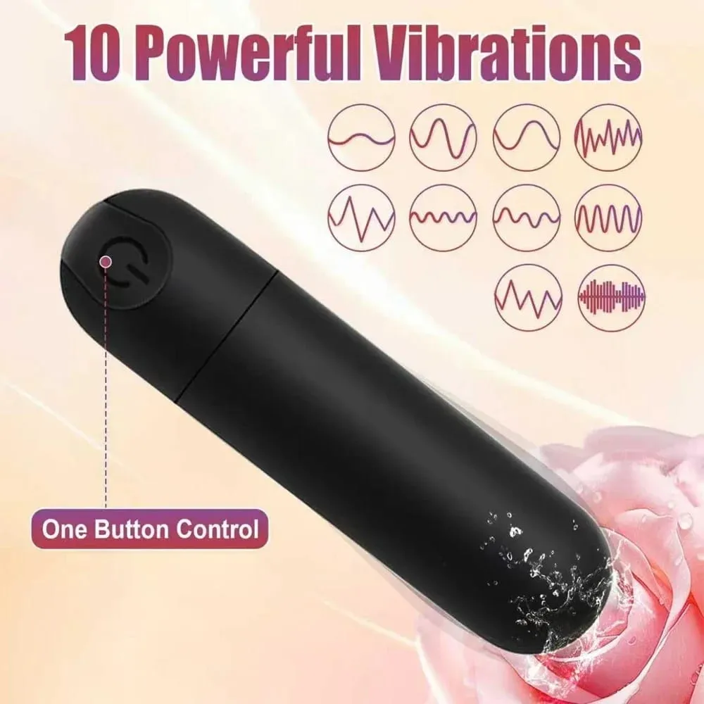Powerful 10 Speeds Mini Bullet Vibrator for Female Clitoris G Spot Stimulator Anal Plug Vagin Massager Adult Goods Sex Toys