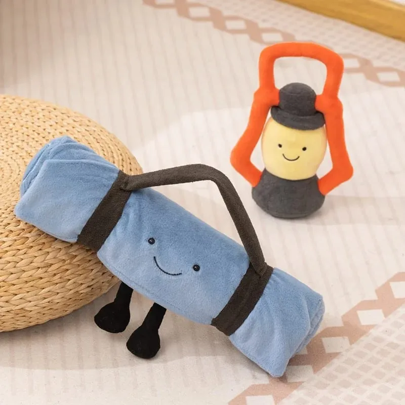 Outdoor Humanoid Camping Light Mat Plush Pillow Stuffed Kawaii Plushie Decor Gift