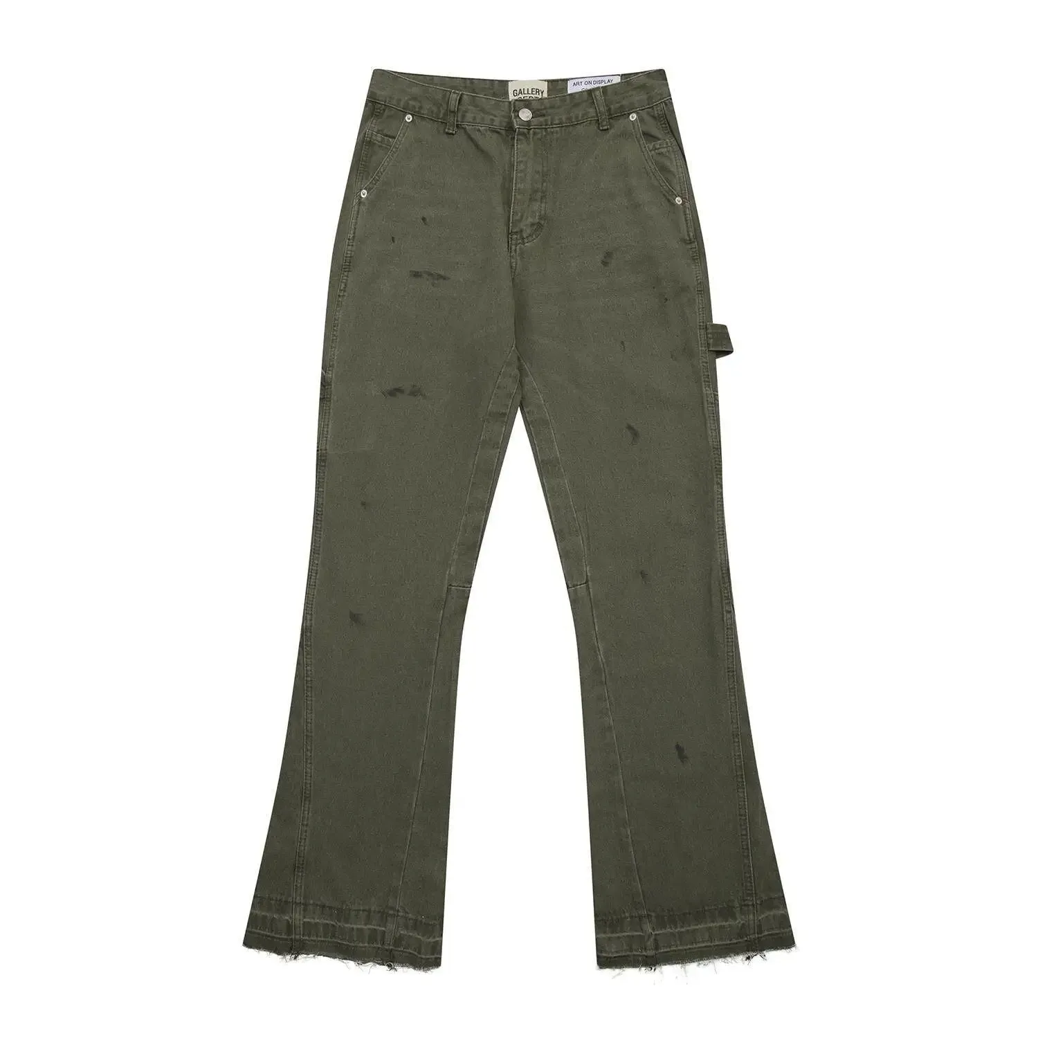 Gallery Dept splash ink splash paint wash splicing micro pull jeans overalls casual pants
