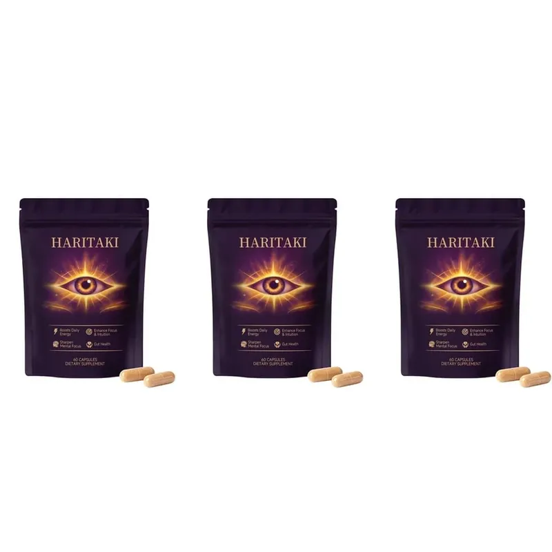 Haritaki Fruit Powder Capsules Supports Digestive Balance and Gut Health Mental Focus Single Ingredient 30 Servings 60 Capsules